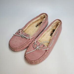 Women's Minnetonka Slippers Size 10 Pink Blush